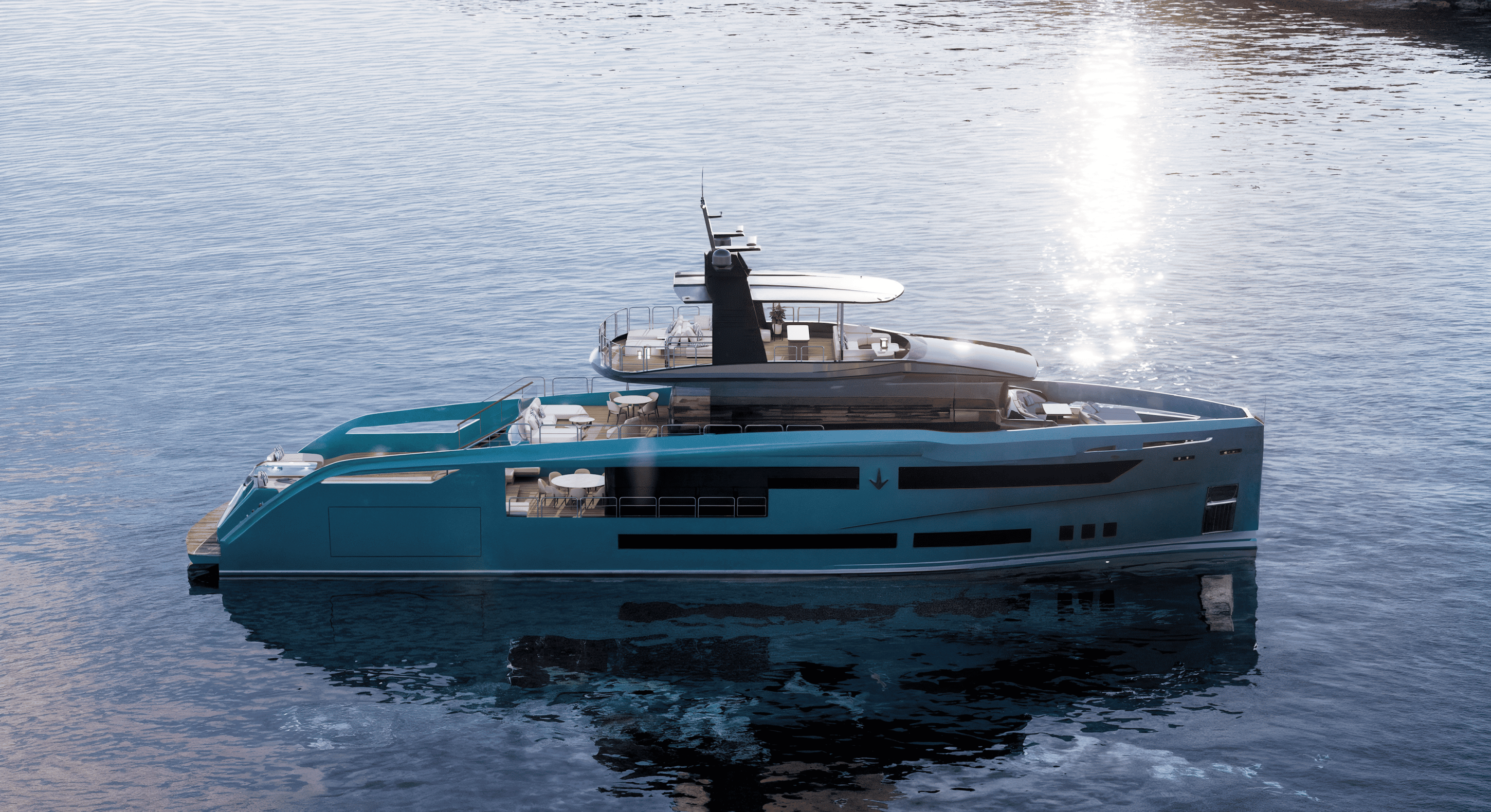 SUY110: ANTONINI NAVI BRINGS CRUISING PLEASURE AND THE COMFORT OF A HIGH-TECH RESORT TO A 34-METRE YACHT