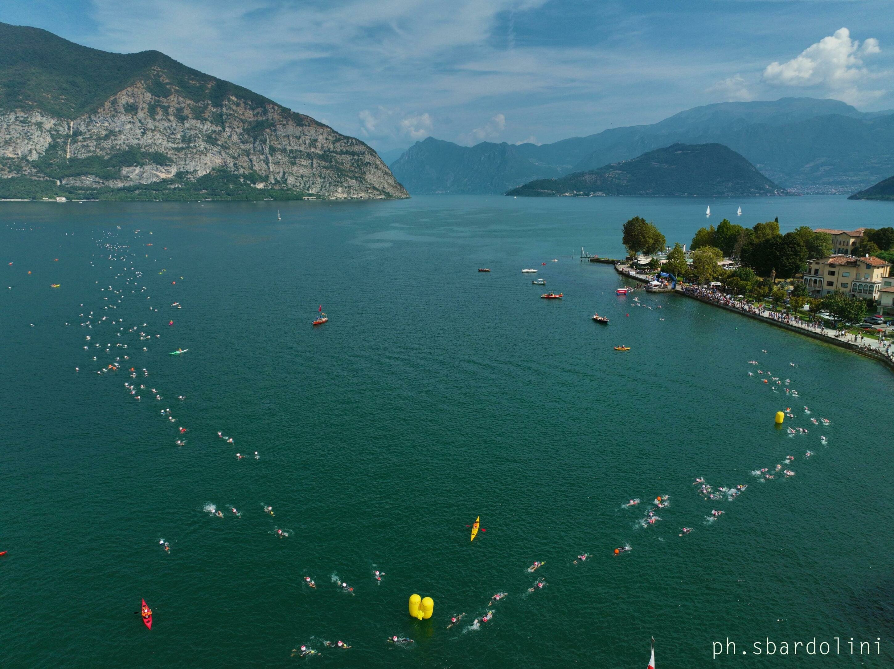 Nuoto acque libere Traversata Lago Iseo