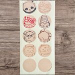 dcc-foglio-di-stickers-kraft-a-francobollo-tondo