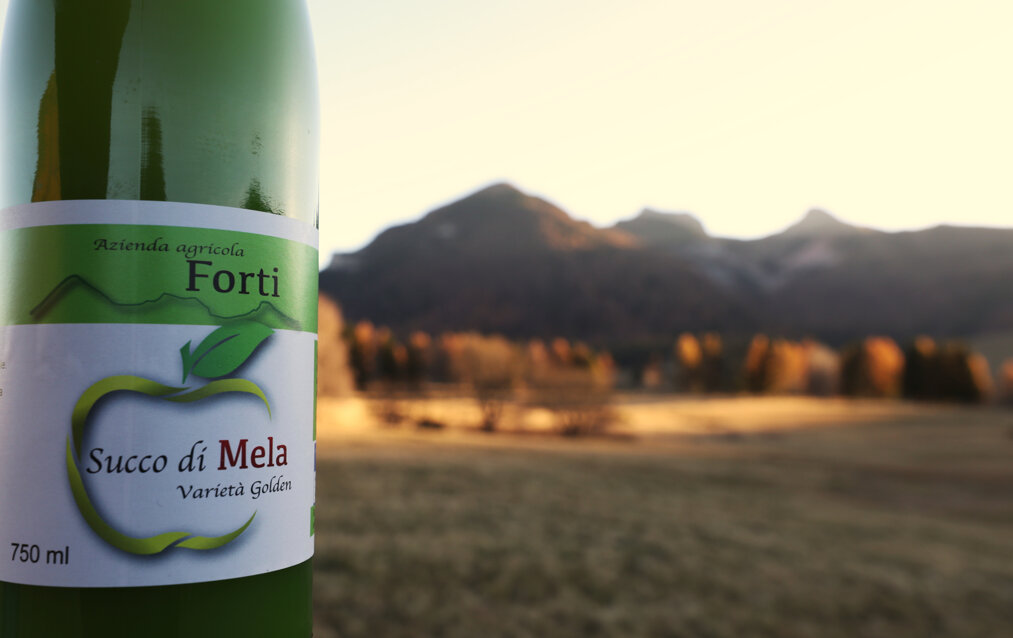 succo di mela -le tre cime del monte Bondone