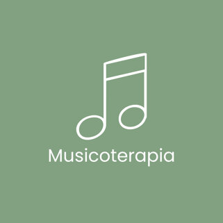 Immagine rappresentativa della musicoterapia con una nota musicale su sfondo verde. Immagine rappresentativa della musicoterapia con una nota musicale su sfondo verde.