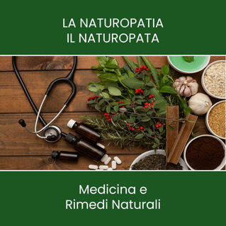 Strumenti di naturopatia con erbe e flaconi su tavolo in legno Strumenti di naturopatia con erbe e flaconi su tavolo in legno
