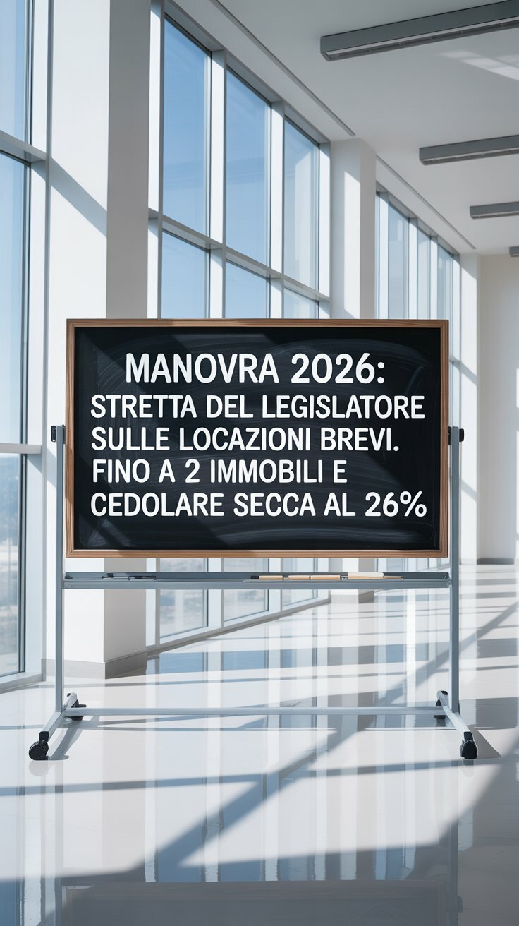 STRETTA SULLE LOCAZIONI BREVI DAL 2026: CAMBIAMENTI E OPPORTUNITA'!