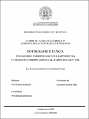 fotografia e fango tesi