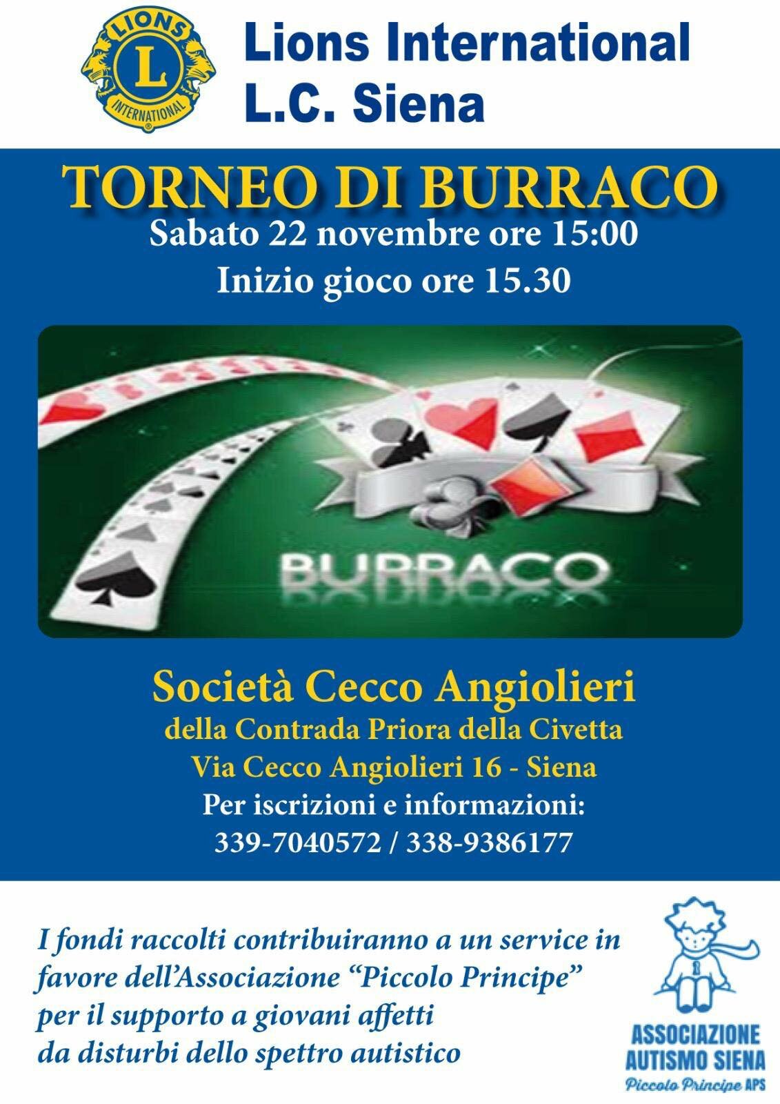 Torneo di Burraco - 22/11/2025