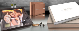 Album Fotografico Artigianale In Similpelle Con Alcantara - Personalizzabile Con Incisione - Fatto A Mano In Italia - Foto 12