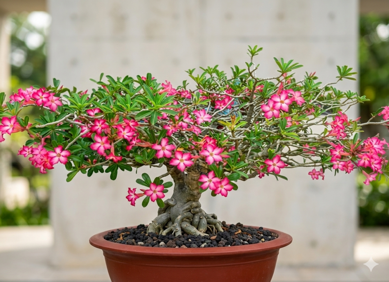 bonsai di rosa del deserto