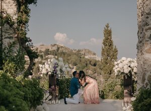 Dettagli floreali del matrimonio in Sicilia