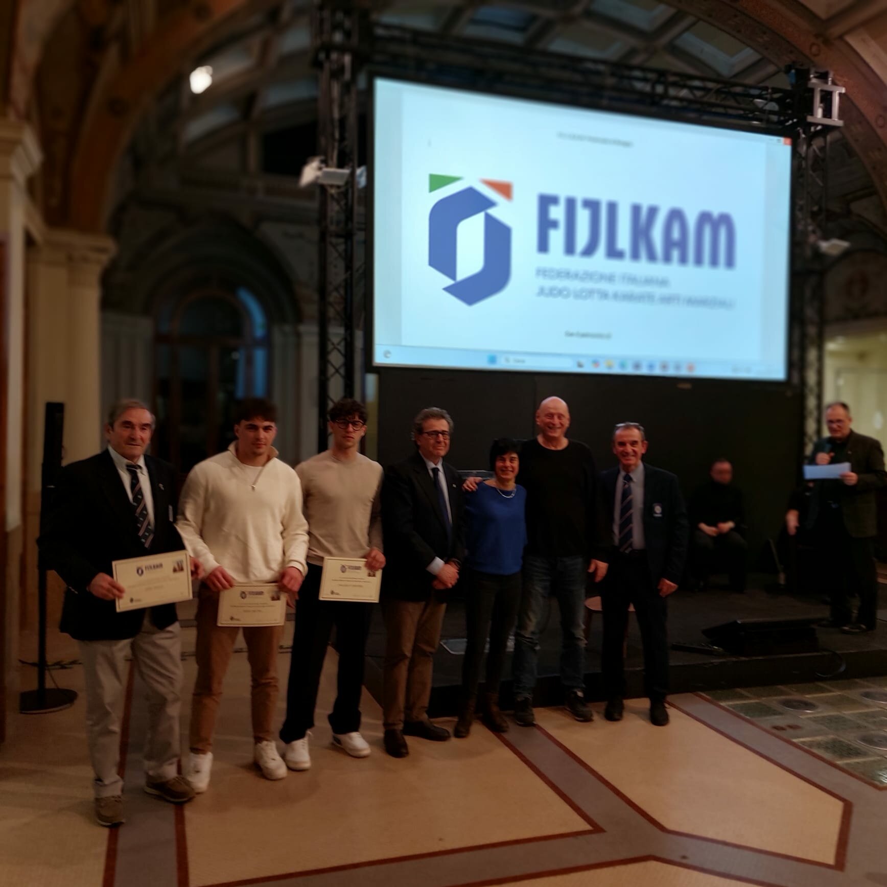 VITO PONZI, GREGORIO CALLEGATI E MATTIA ROSSI PREMIATI A BOLOGNA PER MERITI SPORTIVI