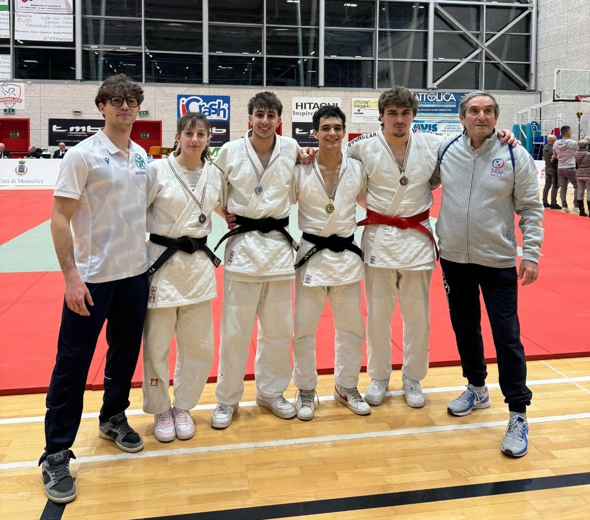 SEI MEDAGLIE PER IL JUDO IMOLA AL 1&deg; TROFEO CITTA&rsquo; DI MONSELICE (TV) GRAND PRIX 1&deg; 2&deg; 3&deg; DAN