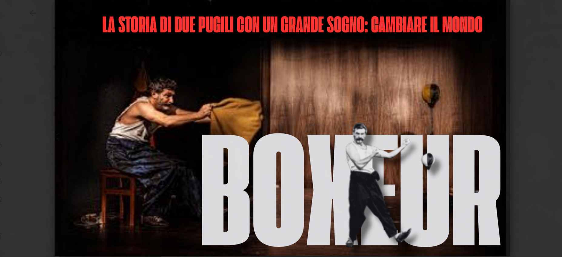 “Boxeur” al Prague Fringe Festival di Praga: il teatro civile che racconta la resistenza attraverso il corpo e la memoria