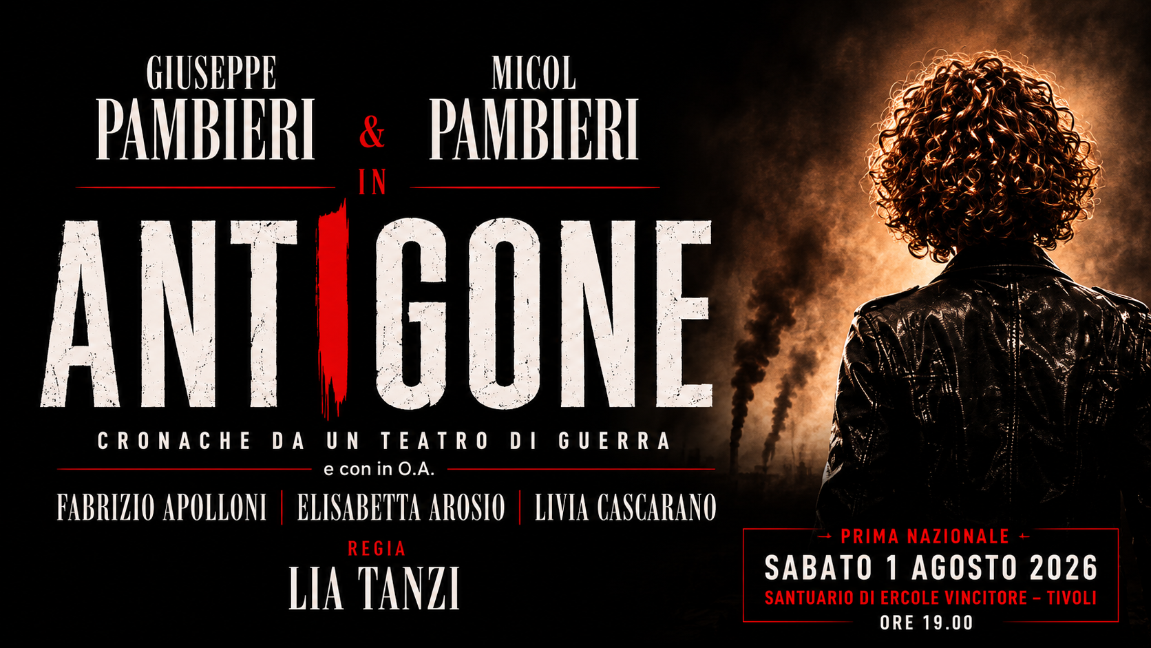 Antigone, cronache da un teatro di guerra”: la nuova produzione del Centro Teatrale Meridionale in prima nazionale a Tivoli