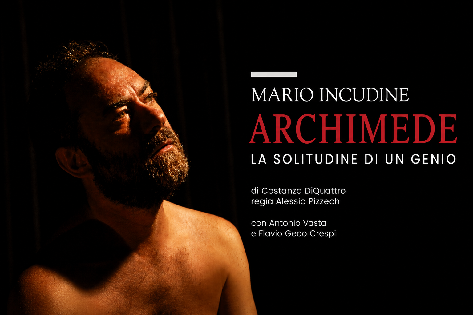 Mario Incudine è Archimede alla Villa Romana di Casignana il 28 agosto 2026