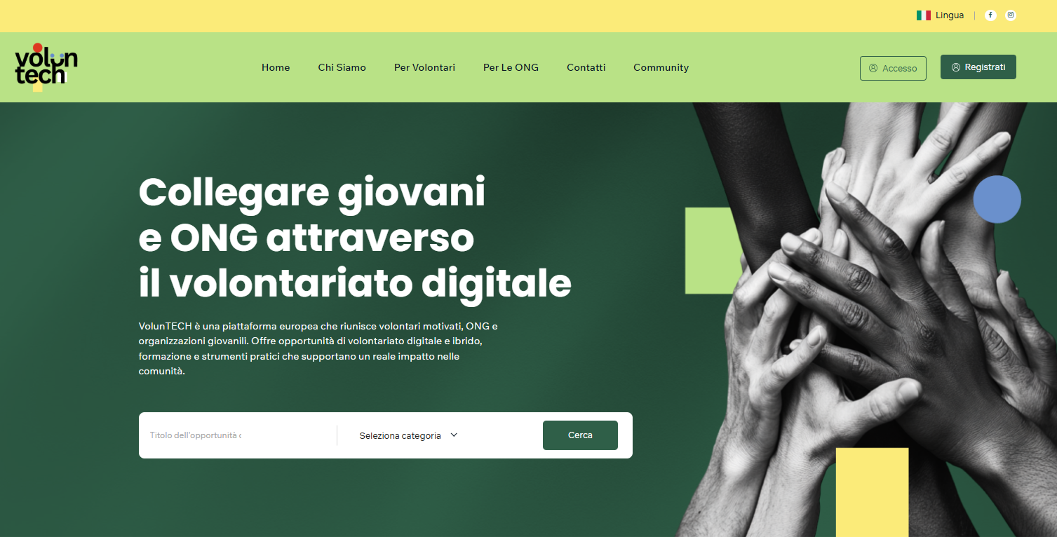 The volunTECH Matching Platform is online: European digital volunteering finally has its own space