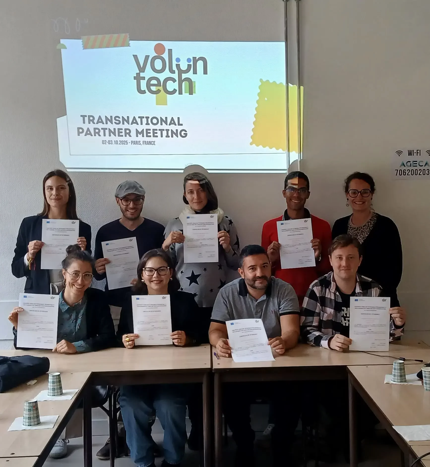VolunTECH: il secondo Transnational Project Meeting a Parigi per costruire insieme il futuro del volontariato digitale