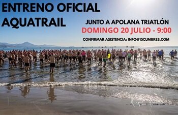 ENTRENAMIENTO OFICIAL DEL AQUATRAIL DE 15CUMBRES ORGANIZADO POR PEPE Y MARJOLIS DEL TRIATLON APOLANA