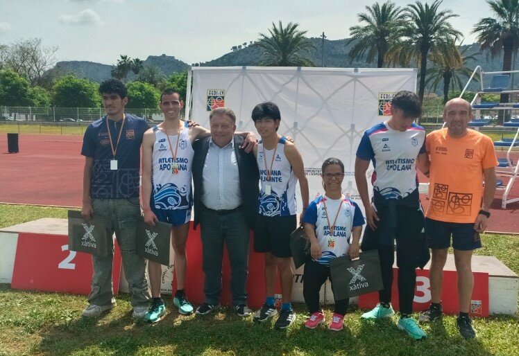 GRAN ACTUACIÓN DEL CLUB ATLETISMO APOL-ANA EN EL AUTONÓMICO FEDI CV DE XÀTIVA
