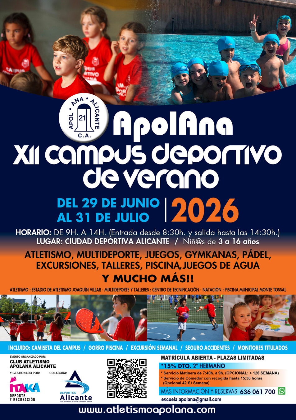 cartel del campus de verano