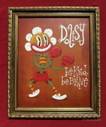 894-boxing-daisy-2026-mixed-media-on-canvas-30x24-cm