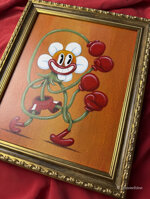 886-boxing-daisy-2026-tecnica-mista-su-tela-30x24-cm