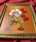 886-boxing-daisy-2026-tecnica-mista-su-tela-30x24-cm