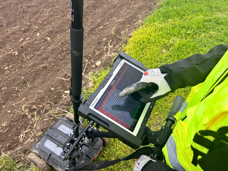 Analisi dei dati georadar durante un'indagine GPR in campo