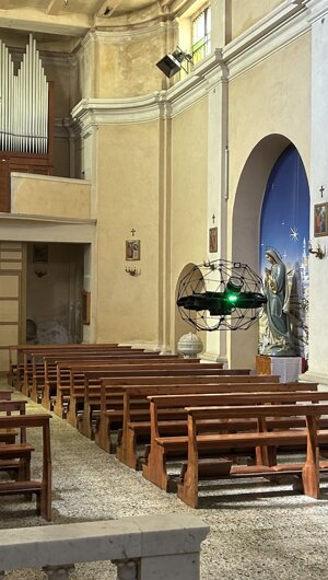 Intervento di rilievo e ispezione su chiesa per restauro