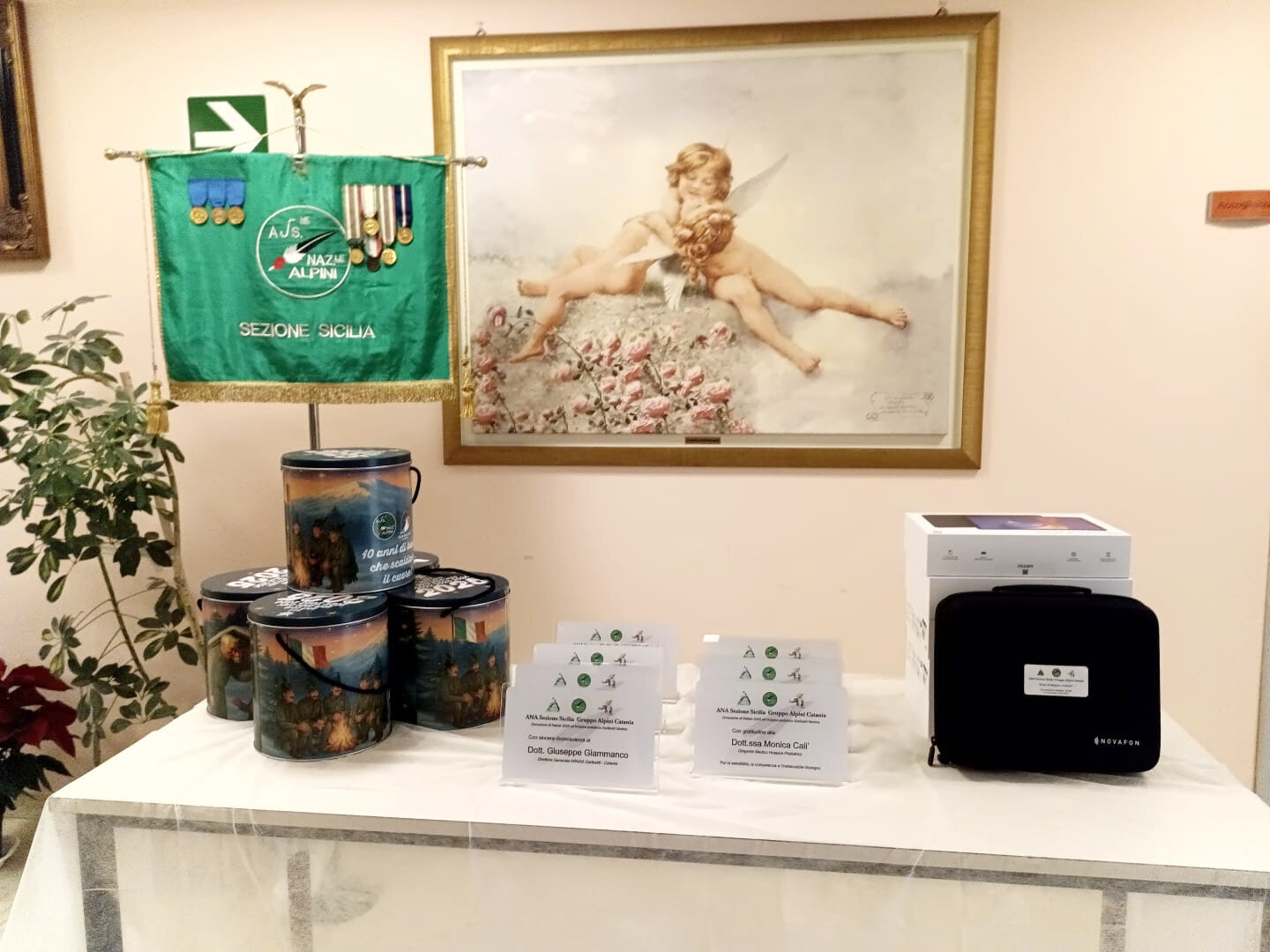 Donazione degli Alpini di Sicilia all'Hospice Pediatrico