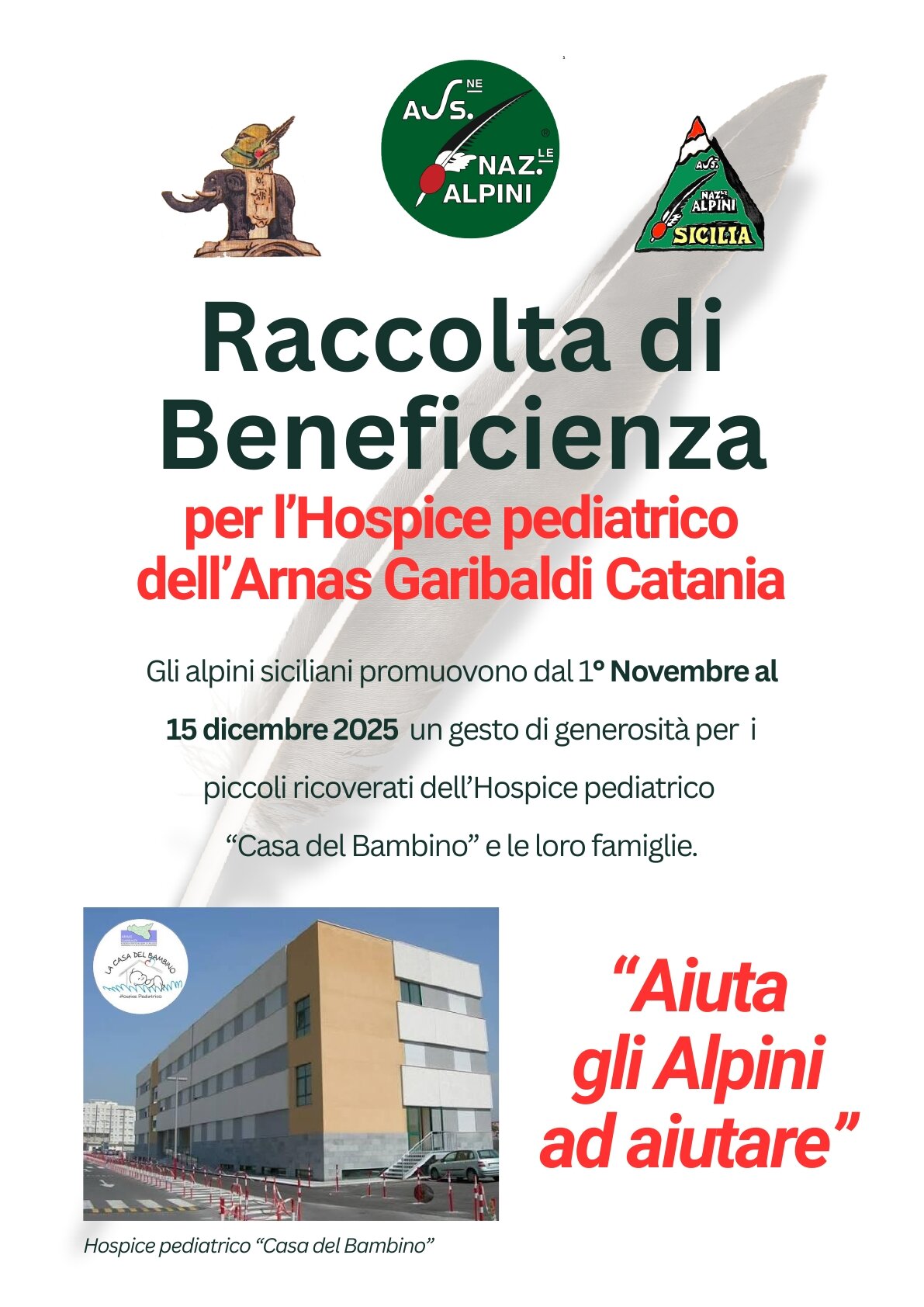 Raccolta di beneficienza per Hospice Pediatrico