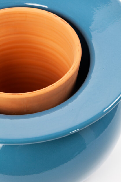 Vasa-bi Vaso in ceramica raccolta acqua piovana design by errepiuesse