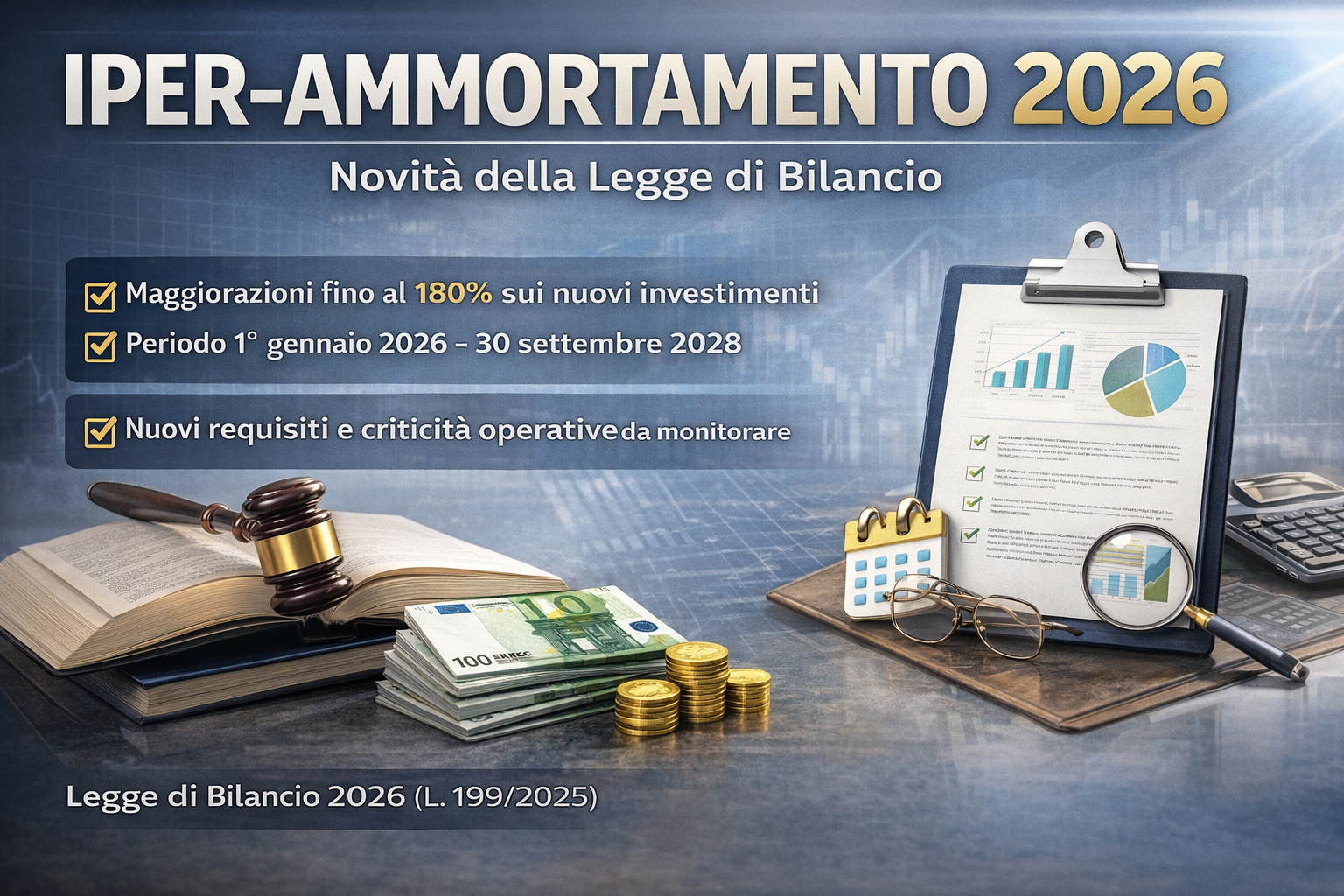 Iper-ammortamento 2026: novità della Legge di Bilancio
