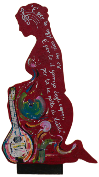 09 donna ginocchio rossa