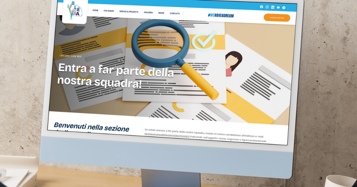 LAVORA CON NOI: AVVISO DI SELEZIONE PERSONALE