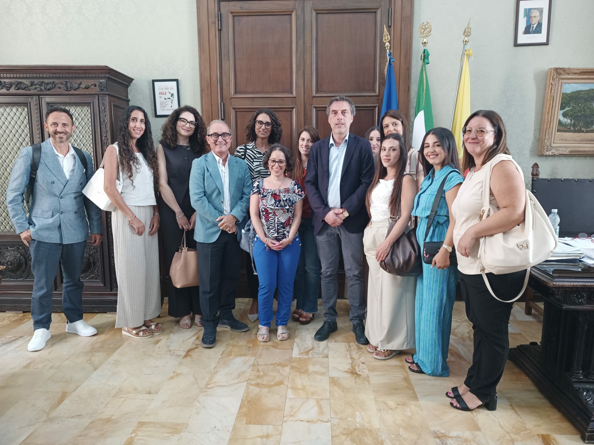 Il sindaco Fiorita ha accolto a Palazzo De Nobili le nuove figure professionali assunte nell'Ambito Territoriale Sociale di Catanzaro