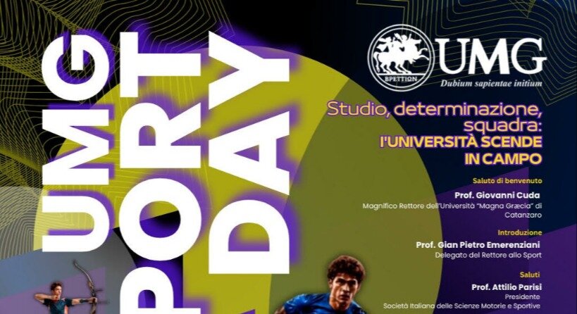 UMG SPORT DAY: L’UNIVERSITÀ MAGNA GRÆCIA DI CATANZARO SCENDE IN CAMPO CON IL PRIMO EVENTO DI ATENEO DEDICATO ALLO SPORT UNIVERSITARIO UMG SPORT DAY: L’UNIVERSITÀ MAGNA GRÆCIA DI CATANZARO SCENDE IN CAMPO CON IL PRIMO EVENTO DI ATENEO DEDICATO ALLO SPORT UNIVERSITARIO