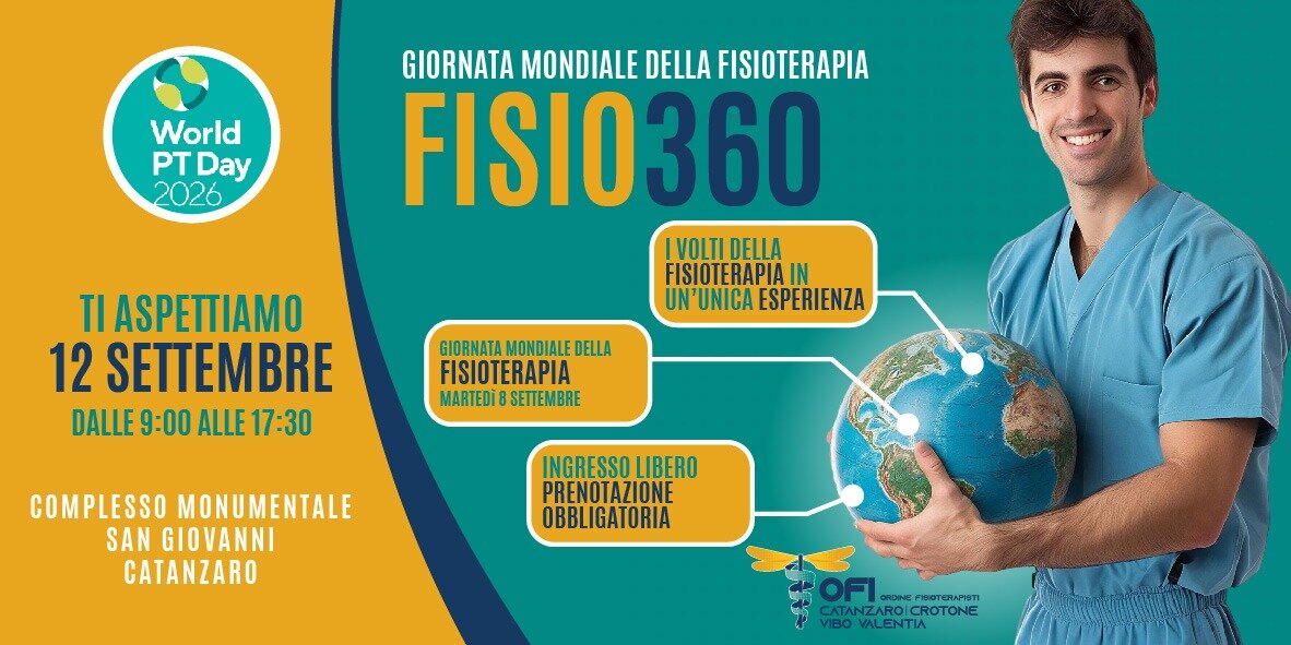Restituire il movimento, restituire la vita: l’Ordine interprovinciale della Professione Sanitaria di Fisioterapista celebra la propria Giornata Mondiale 2026 con l’evento “FISIO360”. Restituire il movimento, restituire la vita: l’Ordine interprovinciale della Professione Sanitaria di Fisioterapista celebra la propria Giornata Mondiale 2026 con l’evento “FISIO360”.