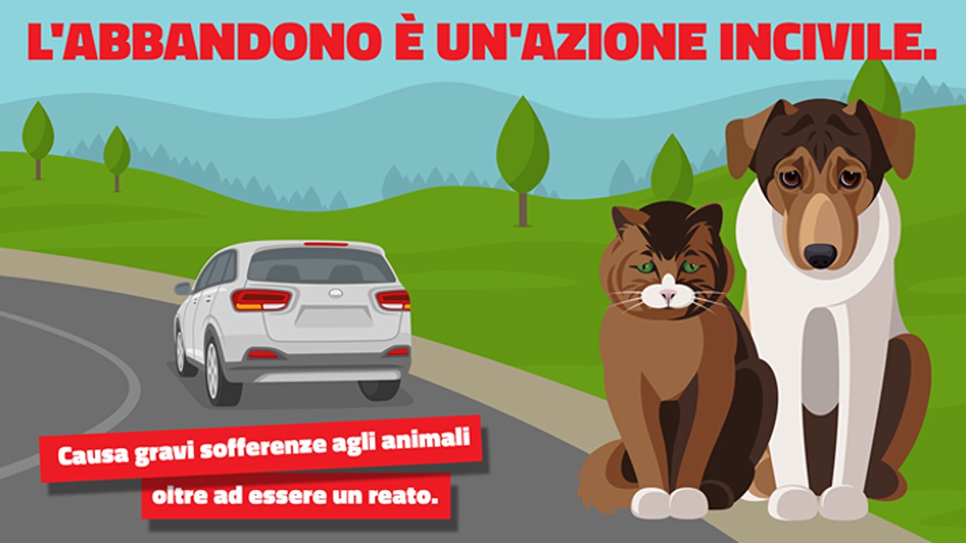 On the Facebook profile of the State Police https://www.facebook.com/watch?v=2447435232292083 the new spot against the abandonment of animals is online.