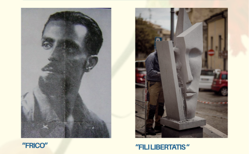 Catanzaro inaugura la piazza dedicata al partigiano Federico Tallarico “Frico” Sabato 16 maggio la scopertura dell’opera “Fili Libertatis” di Pierluigi Portale
