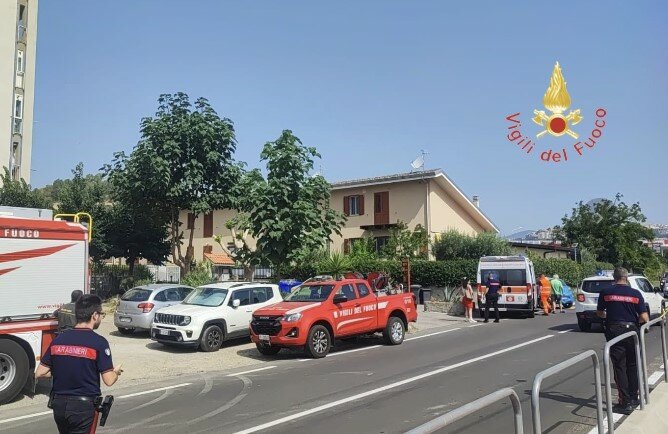 Incidente stradale in via Conti Falluc