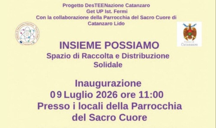 "Insieme Possiamo": nasce a Catanzaro uno spazio di raccolta e distribuzione solidale
