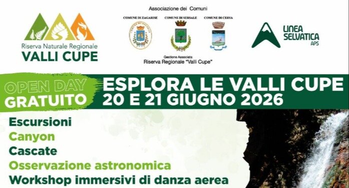 Open Day gratuito alla Riserva Naturale Regionale Valli Cupe: Due giorni per scoprire uno dei tesori naturalistici più straordinari della Calabria Open Day gratuito alla Riserva Naturale Regionale Valli Cupe: Due giorni per scoprire uno dei tesori naturalistici più straordinari della Calabria