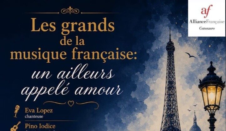 Grande concerto di chiusura del France Culture Fest 2026 organizzato dall'Alliance Fran&ccedil;aise di Catanzaro in collaborazione con il DIGES dell'UMG e il Consolato Onorario di Francia a Catanzaro.