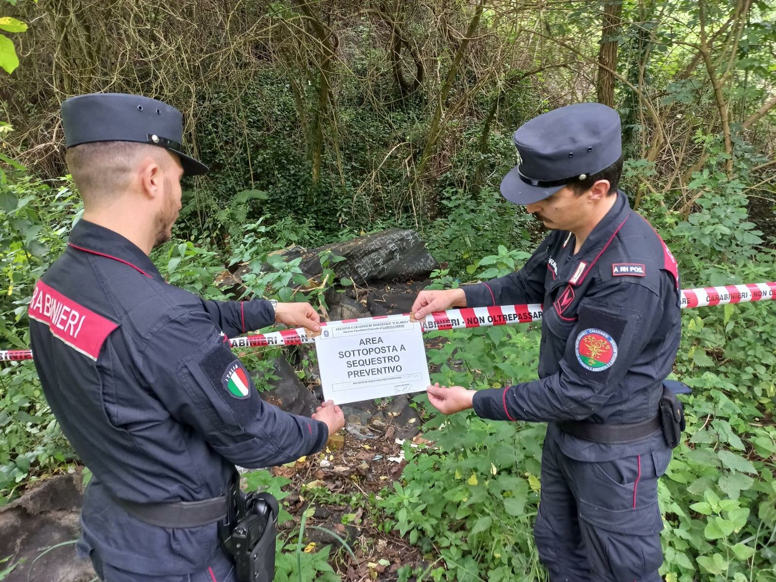 CARABINIERI CATANZARO. RAFFICA DI CONTROLLI NELL&rsquo;INTERA PROVINCIA. DENUNCE, SANZIONI E SEQUESTRI PER ILLECITI AMBIENTALI.