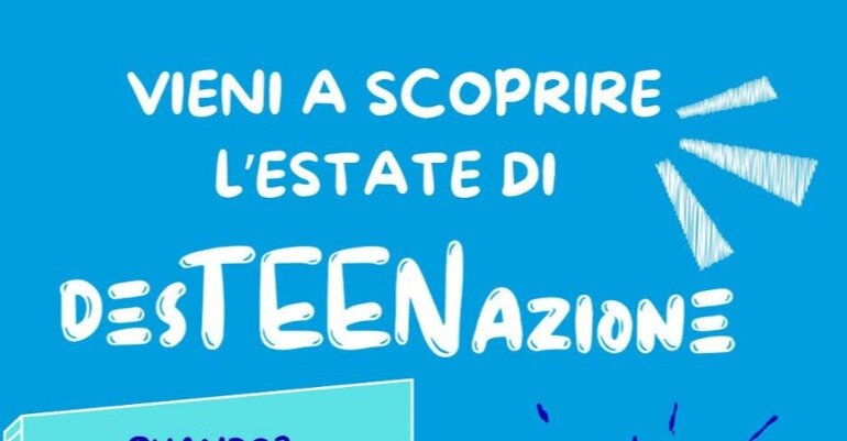 Al via il Campus DesTEENazione Catanzaro: due settimane di crescita, divertimento e partecipazione per ragazzi e ragazze dagli 11 ai 14 anni