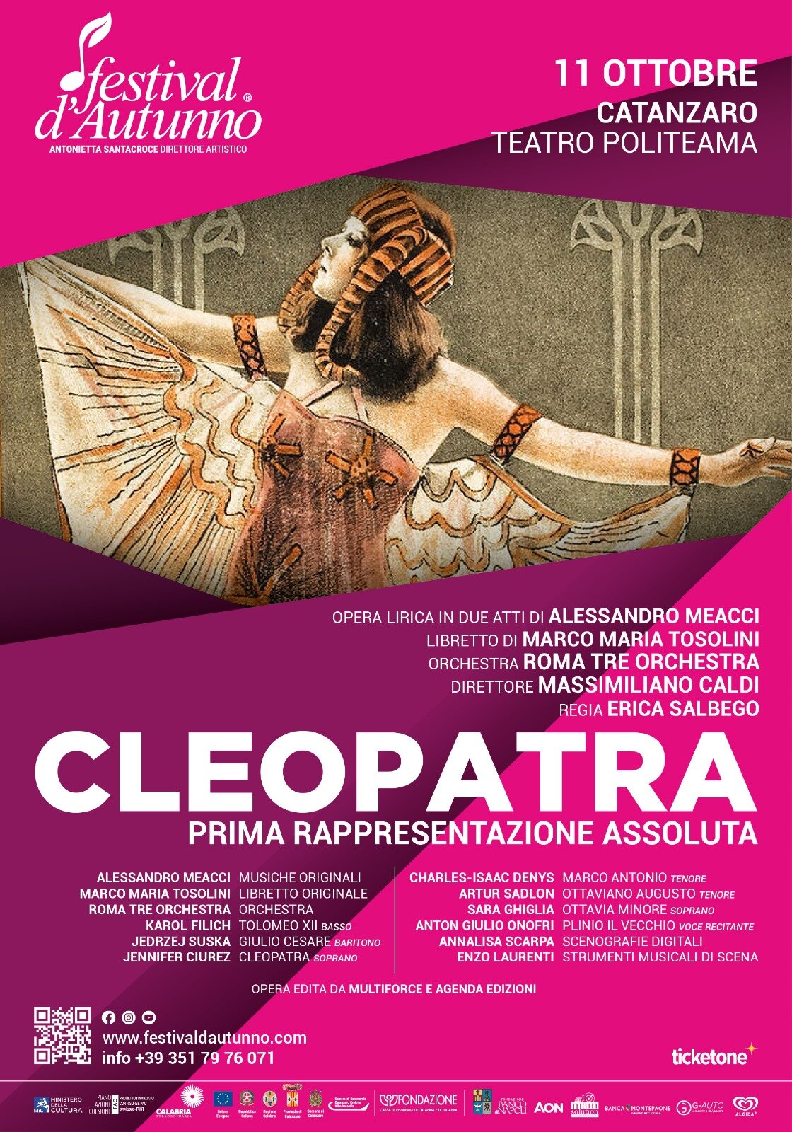 Al Festival d&rsquo;Autunno la Prima Nazionale di &ldquo;Cleopatra&rdquo;