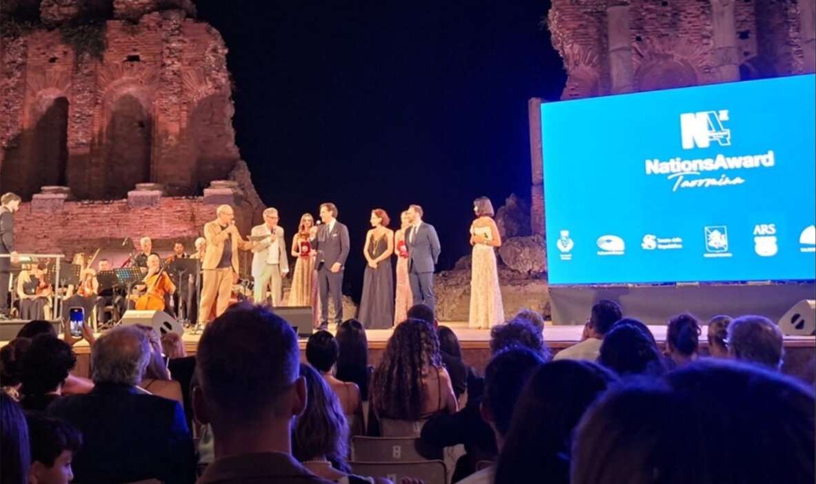 TAORMINA: MICHELE AFFIDATO FIRMA LA XX EDIZIONE DEL NATIONS AWARD