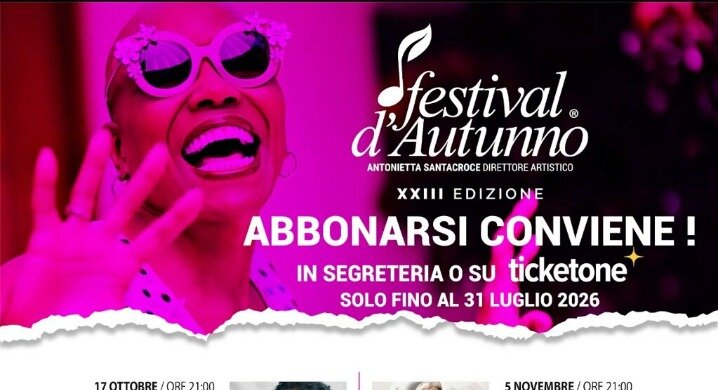 &ldquo;Musica, Visioni, Meraviglia&rdquo;: da oggi al via le prevendite del Festival d&rsquo;Autunno
