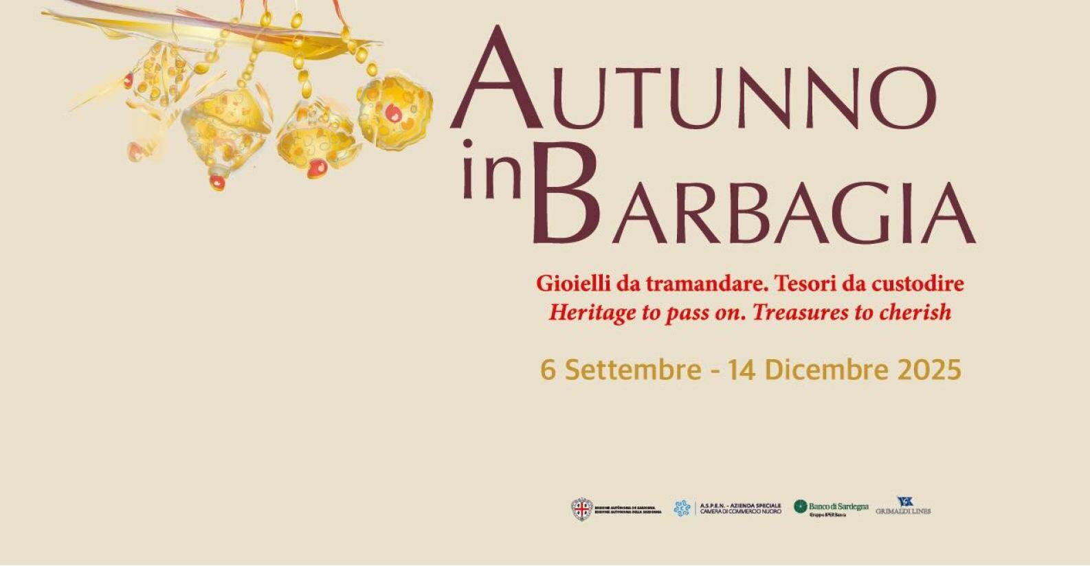 Autunno in Barbagia 2025 dal 6 settembre al 14 dicembre Autunno in Barbagia 2025 dal 6 settembre al 14 dicembre
