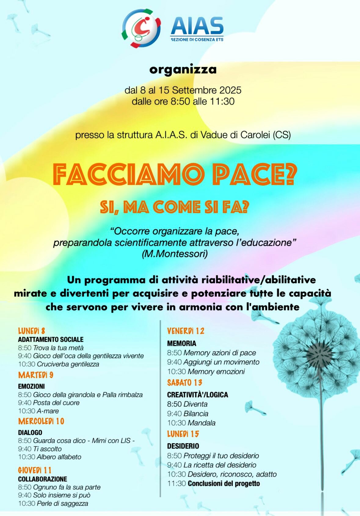 Facciamo Pace? Si, ma come si fa? Facciamo Pace? Si, ma come si fa?