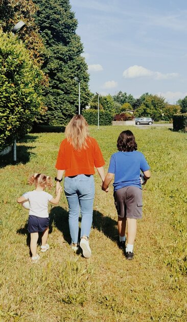 Moglie e madre Maura Cornetti